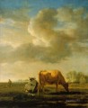 Adriaen van de Velde Kühe auf einer Wiese 1658